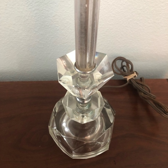 Vintage 1940s 1950s Crystal Boudoir Lamp Beautiful Works Art Deco - Picture 2 of 8